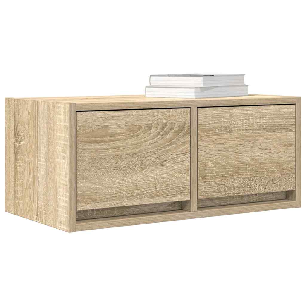 TV Cabinets 2 pcs Sonoma Oak 60x31x25,5 cm Engineered Wood