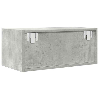 TV Cabinet Concrete Grey 60x31x25.5 cm Engineered Wood