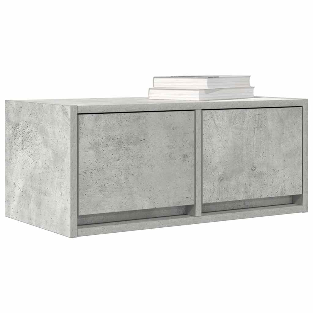 TV Cabinets 2 pcs Concrete Grey 60x31x25.5 cm Engineered Wood