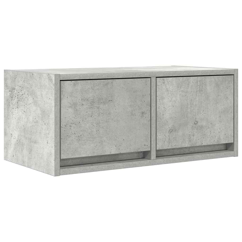 TV Cabinets 2 pcs Concrete Grey 60x31x25.5 cm Engineered Wood