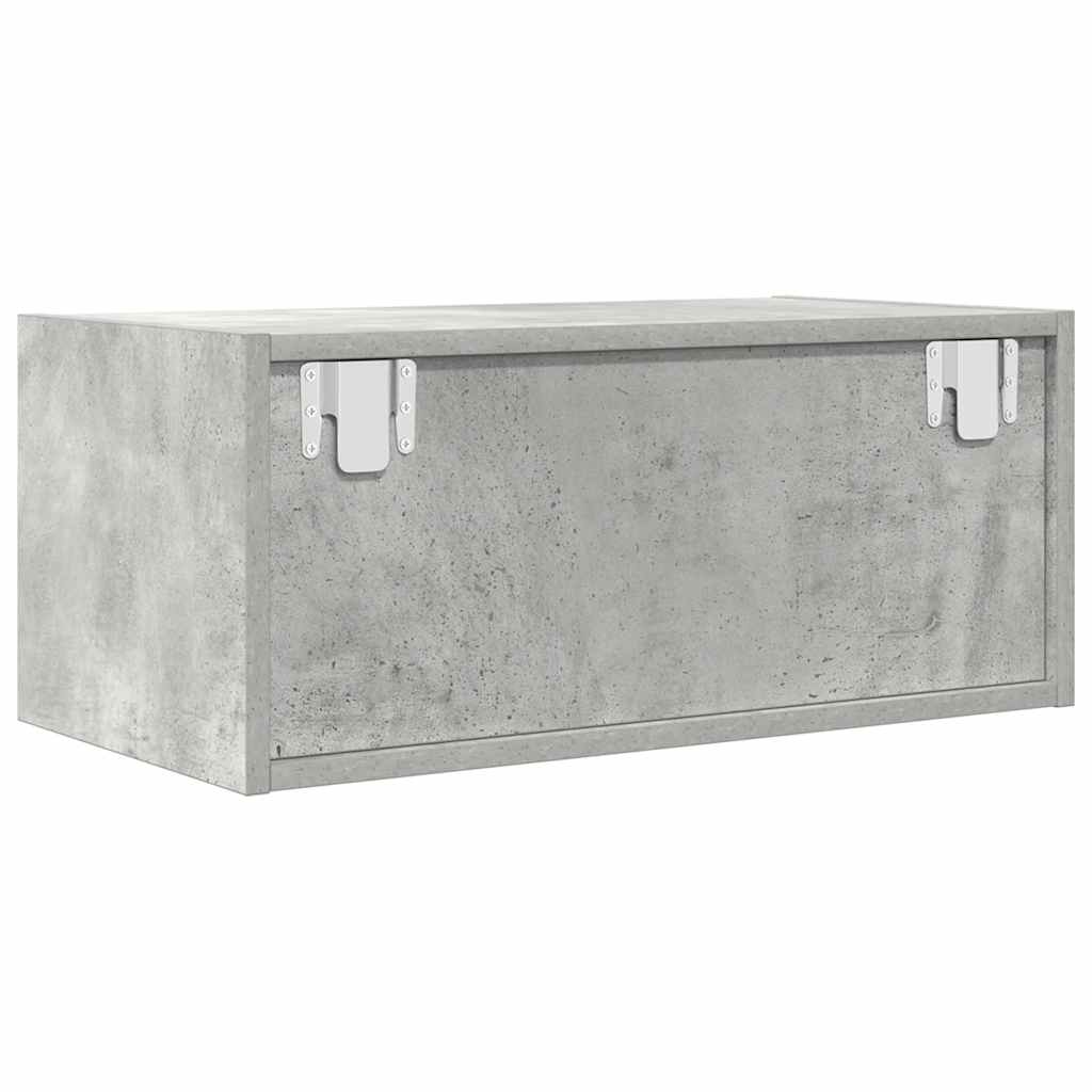 TV Cabinets 2 pcs Concrete Grey 60x31x25.5 cm Engineered Wood