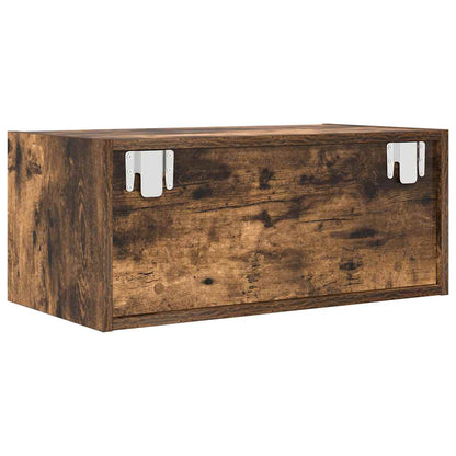 TV Cabinet Smoked Oak 60x31x25.5 cm Engineered Wood