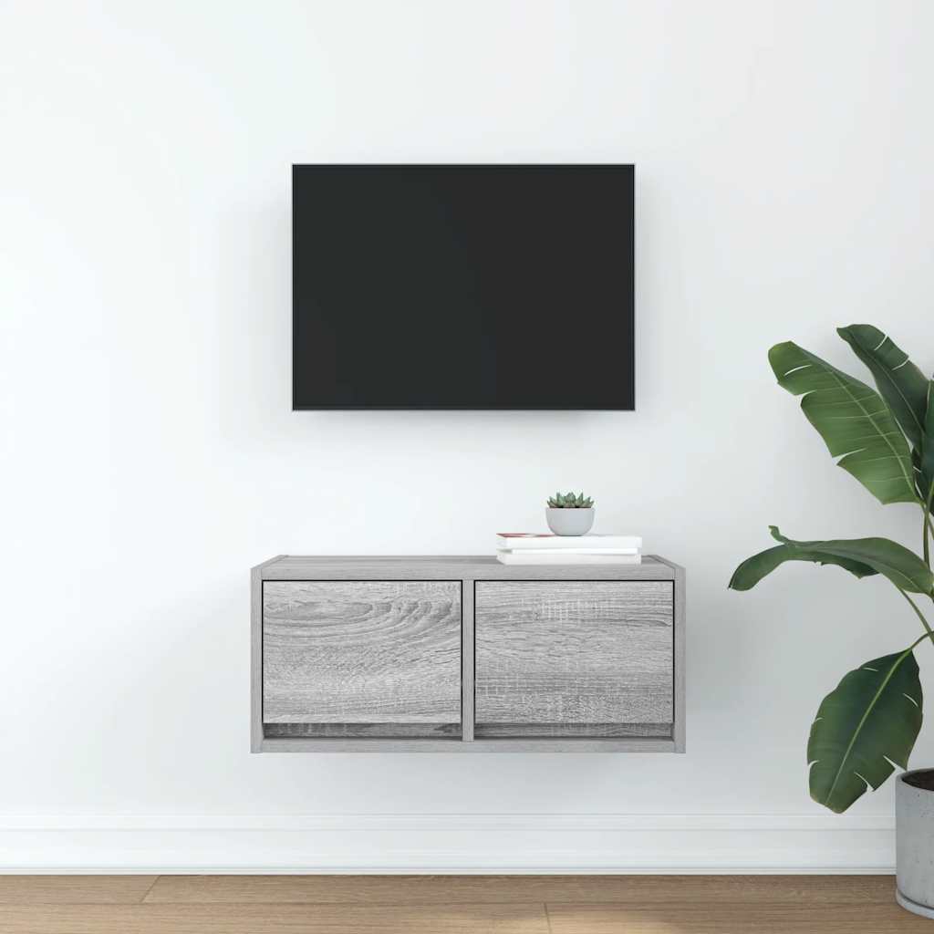TV Cabinet Grey Sonoma 60x31x25.5 cm Engineered Wood
