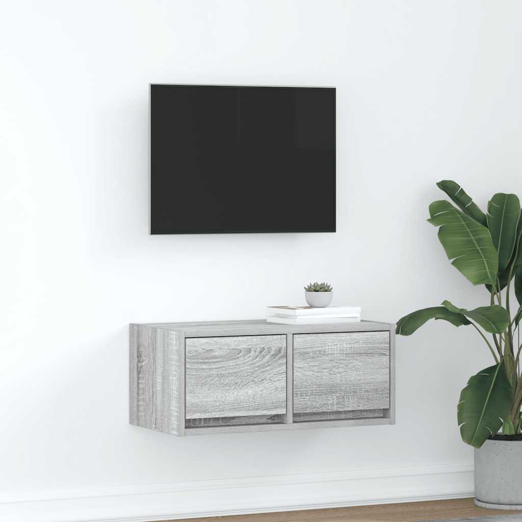 TV Cabinet Grey Sonoma 60x31x25.5 cm Engineered Wood