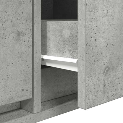 TV Cabinet Concrete Grey 80x31x25.5 cm Engineered Wood