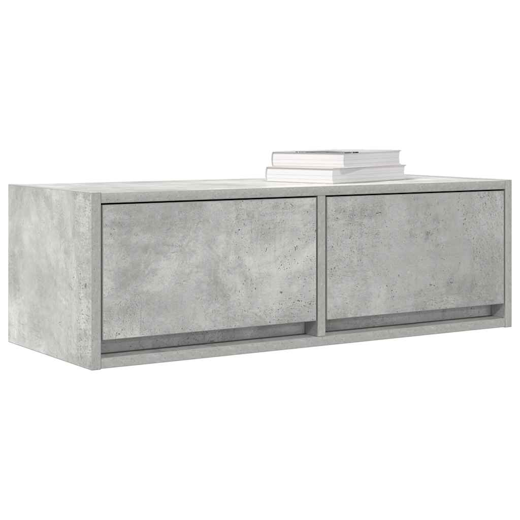 TV Cabinets 2 pcs Concrete Grey 80x31x25,5 cm Engineered Wood