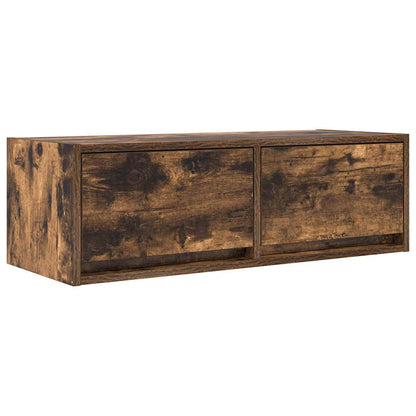 TV Cabinet Smoked Oak 80x31x25.5 cm Engineered Wood