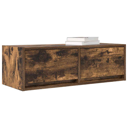 TV Cabinet Smoked Oak 80x31x25.5 cm Engineered Wood