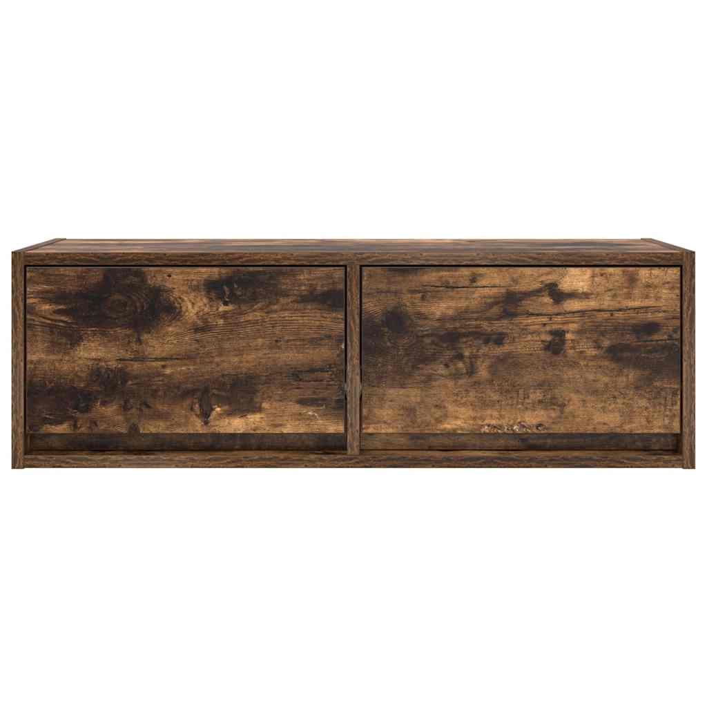 TV Cabinet Smoked Oak 80x31x25.5 cm Engineered Wood