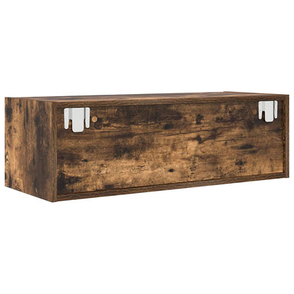 TV Cabinet Smoked Oak 80x31x25.5 cm Engineered Wood
