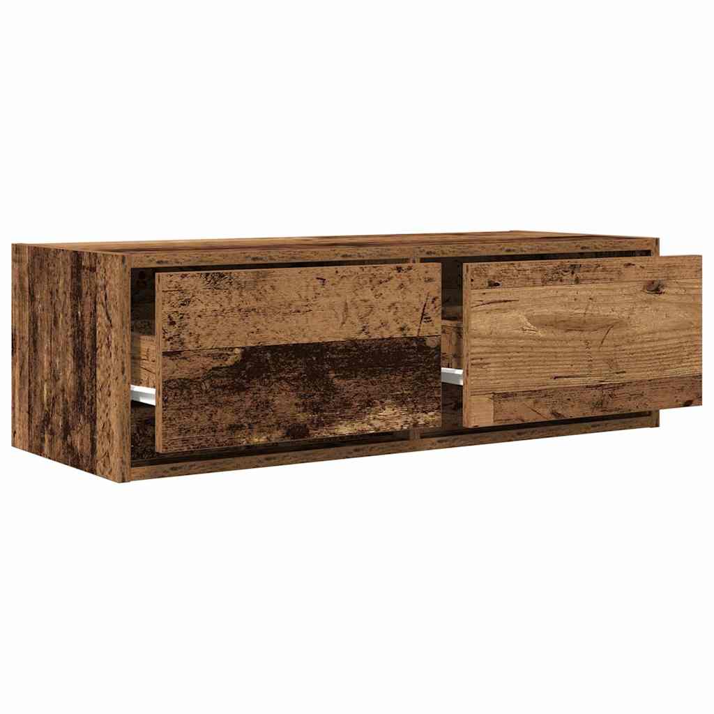 TV Cabinet Old Wood 80x31x25.5 cm Engineered Wood