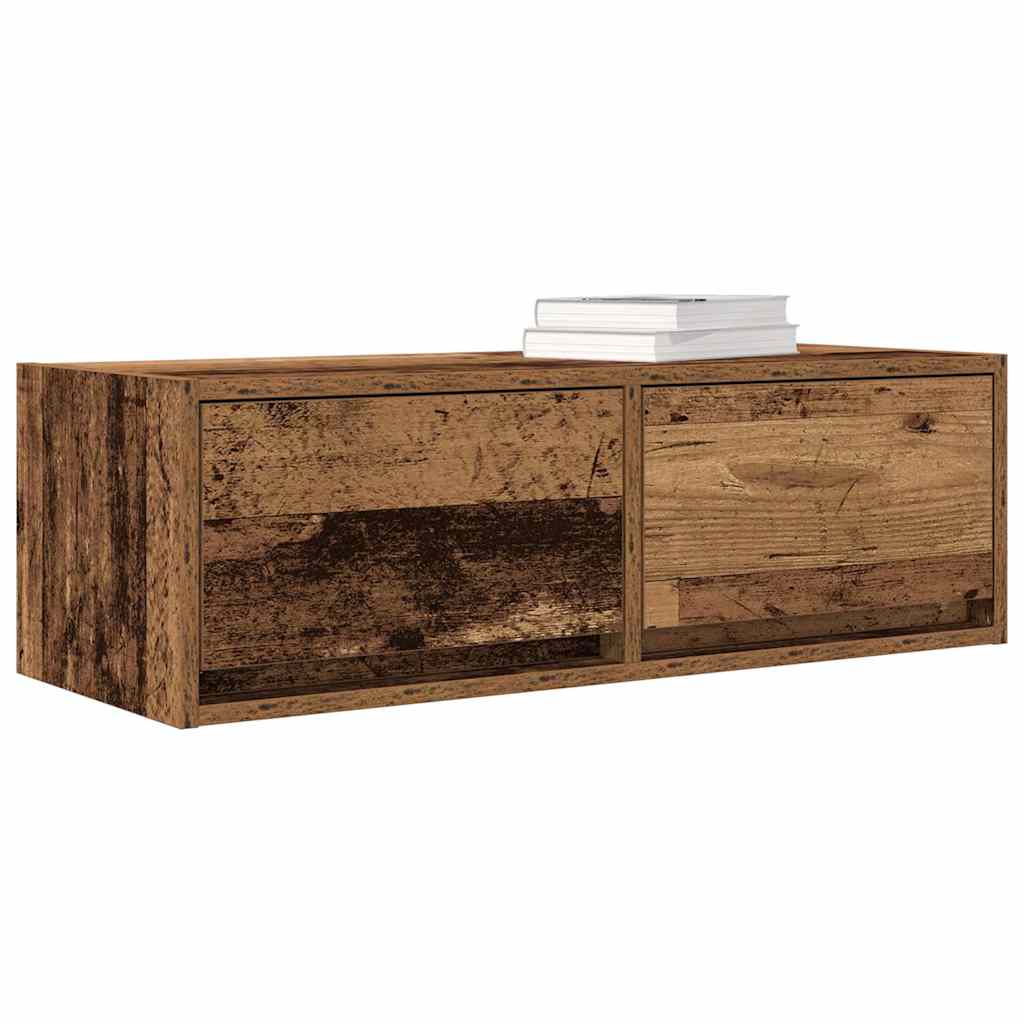 TV Cabinets 2 pcs Old Wood 80x31x25,5 cm Engineered Wood