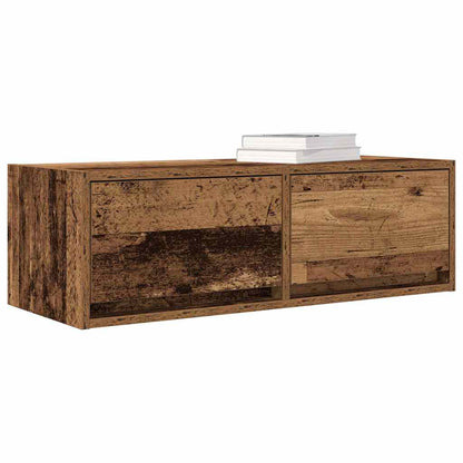 TV Cabinets 2 pcs Old Wood 80x31x25,5 cm Engineered Wood