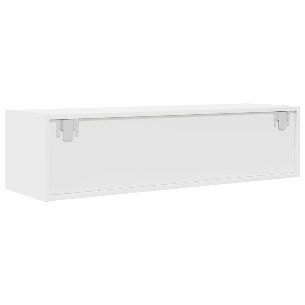 TV Cabinet with Drawer White 100 x 31 x 25.5 cm Engineered wood