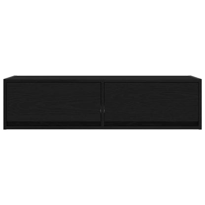 TV Cabinet Black oak 100 x 31 x 25.5 cm Engineered wood