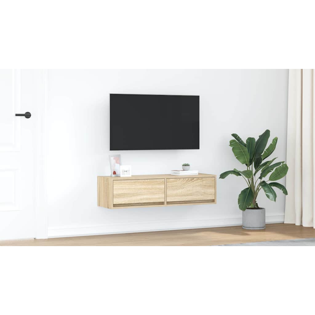 TV Cabinet Sonoma oak 100 x 31 x 25.5 cm Engineered wood