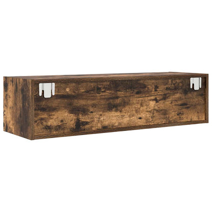 TV Cabinet Smoked oak 100 x 31 x 25.5 cm Engineered wood