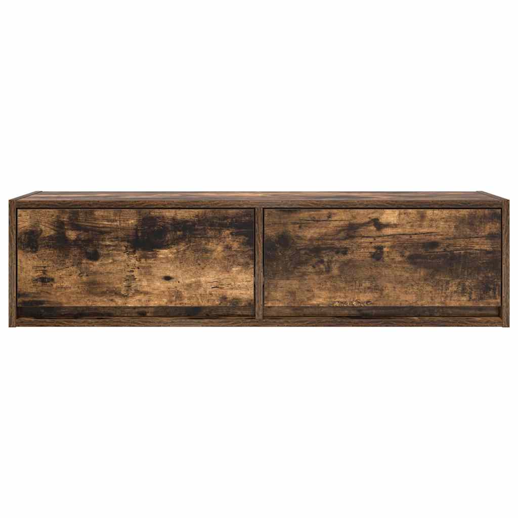 TV Cabinet Smoked oak 100 x 31 x 25.5 cm Engineered wood