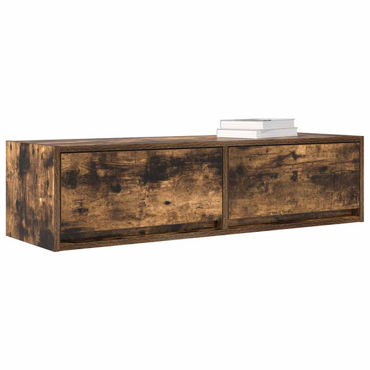 TV Cabinet Smoked oak 100 x 31 x 25.5 cm Engineered wood