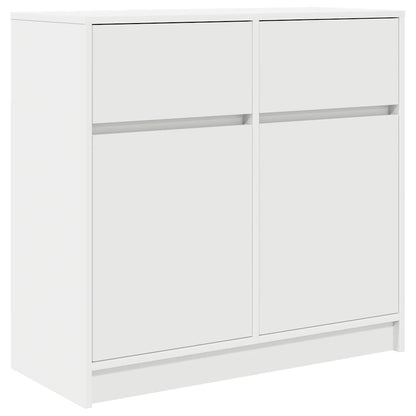 Sideboard with Drawer White 80x34x76 cm Engineered Wood