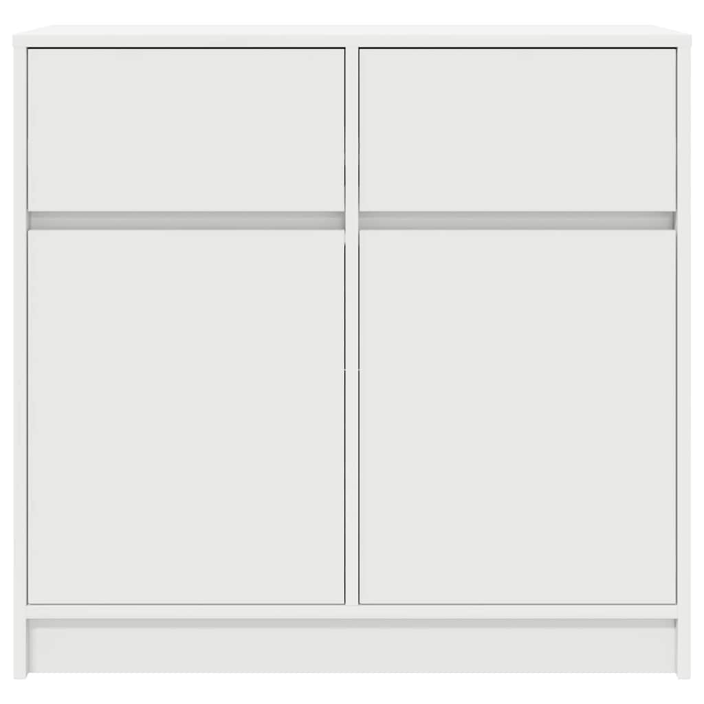 Sideboard with Drawer White 80x34x76 cm Engineered Wood
