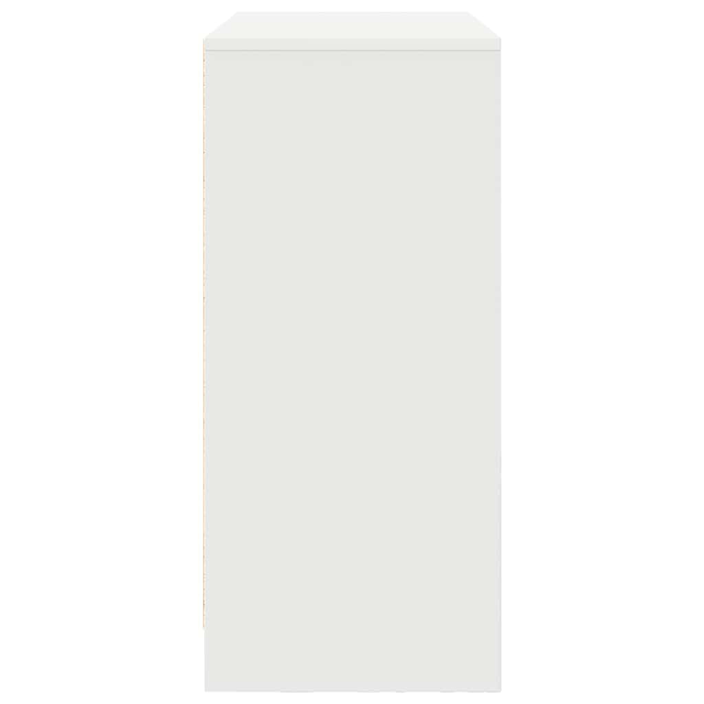 Sideboard with Drawer White 80x34x76 cm Engineered Wood