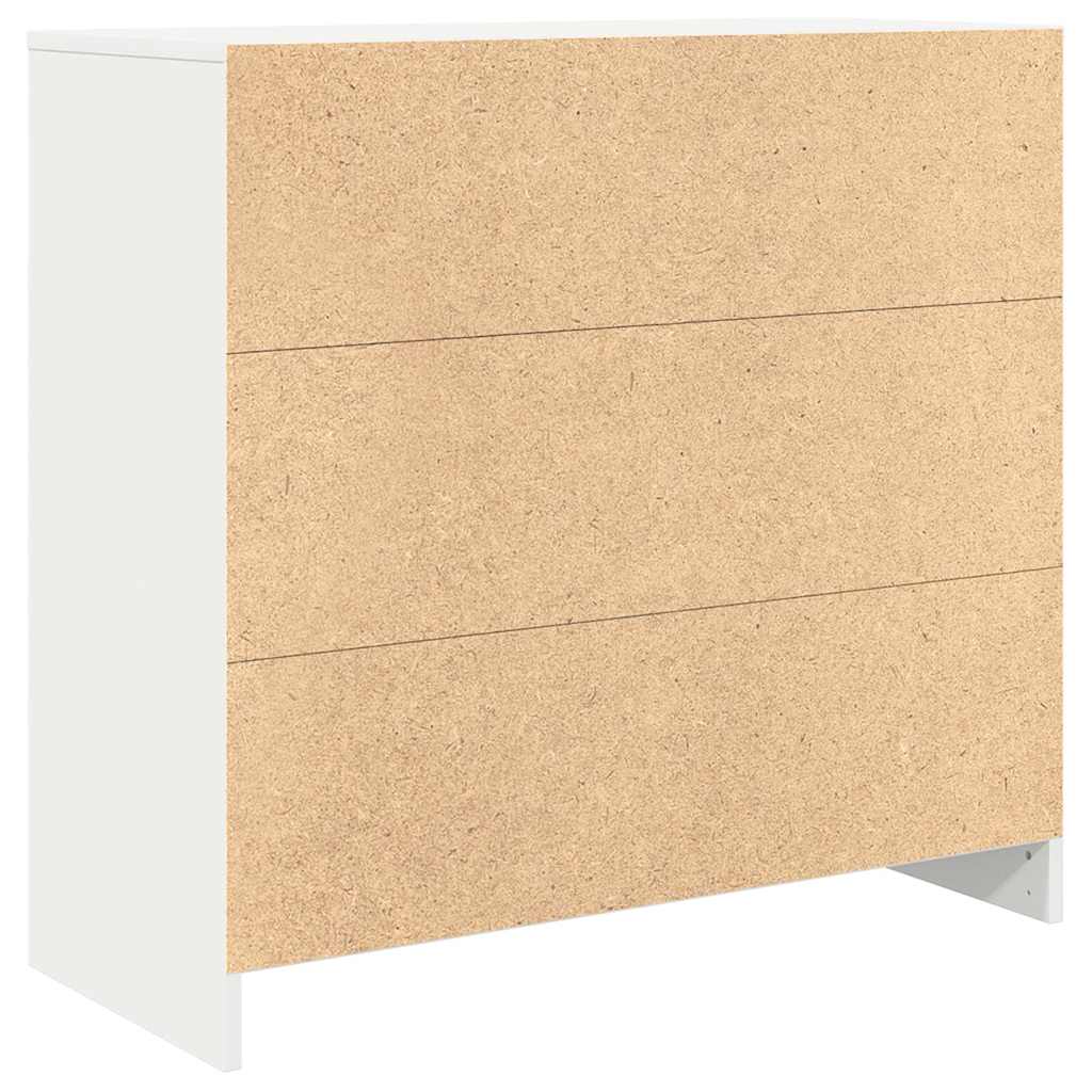Sideboard with Drawer White 80x34x76 cm Engineered Wood