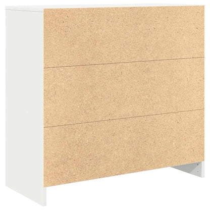 Sideboard with Drawer White 80x34x76 cm Engineered Wood