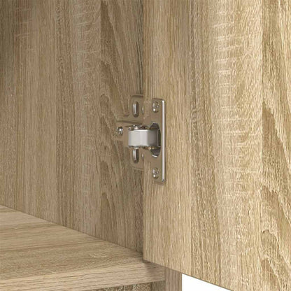 Sideboard with Drawer Sonoma Oak 80x34x76 cm Engineered Wood