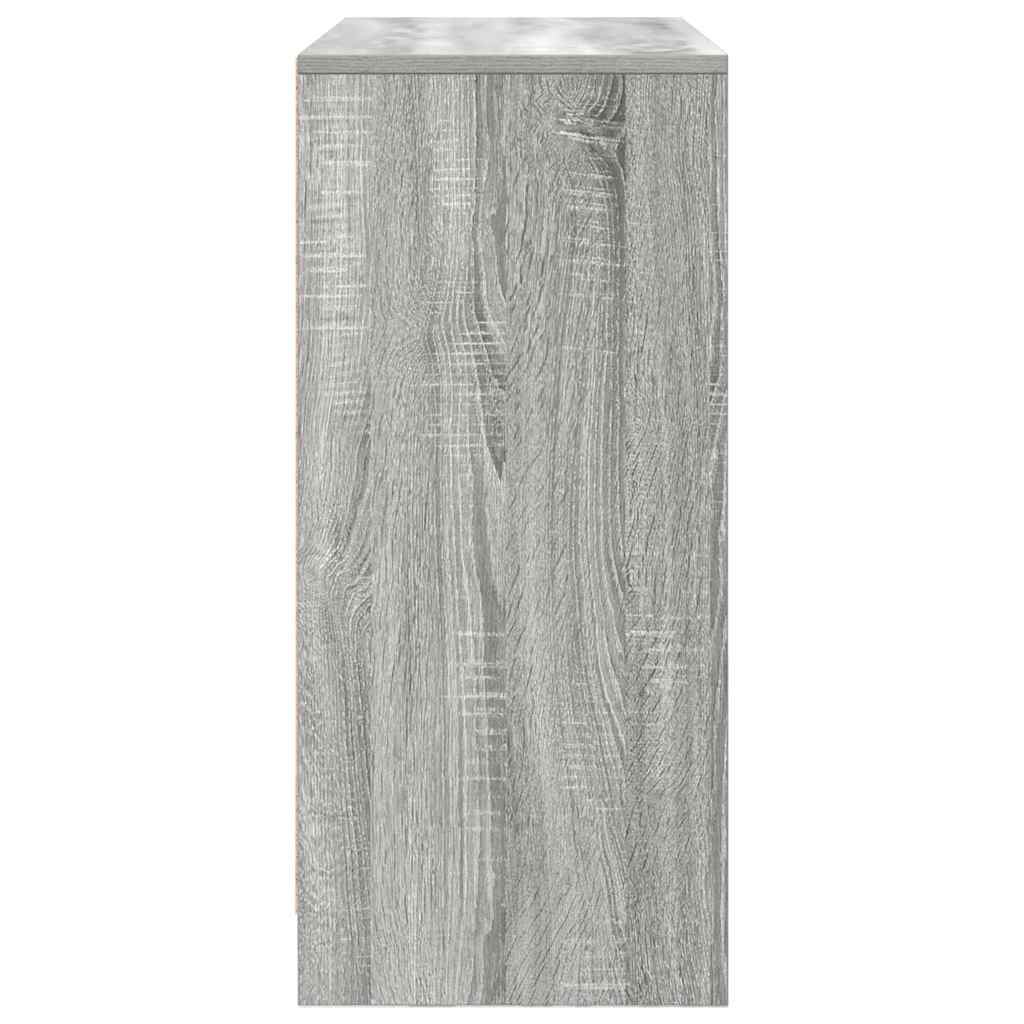 Sideboard with Drawer Grey Sonoma 80x34x76 cm Engineered Wood