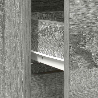 Sideboard with Drawer Grey Sonoma 80x34x76 cm Engineered Wood