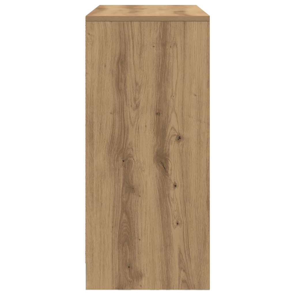 Sideboard with Drawer Artisan Oak 80x34x76 cm Engineered Wood