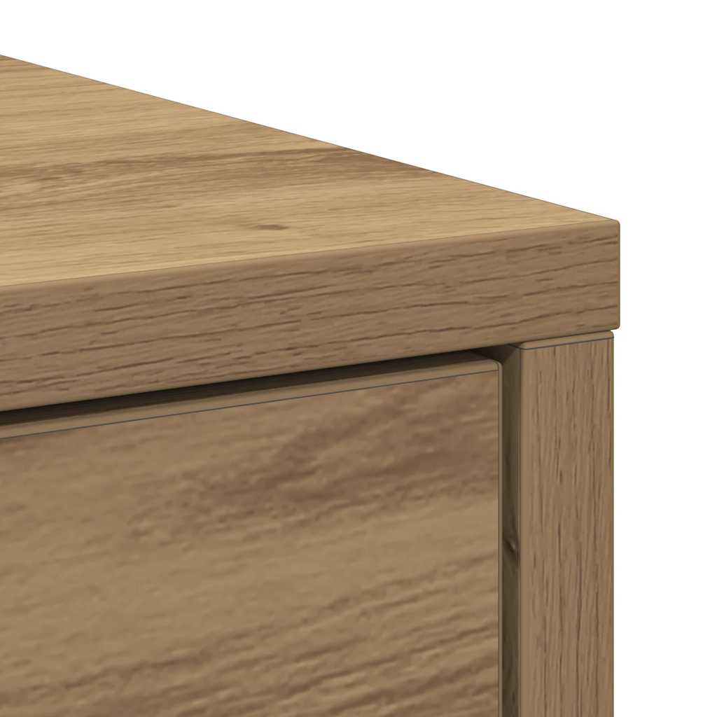 Sideboard with Drawer Artisan Oak 80x34x76 cm Engineered Wood