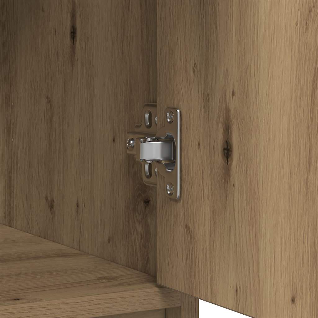 Sideboard with Drawer Artisan Oak 80x34x76 cm Engineered Wood