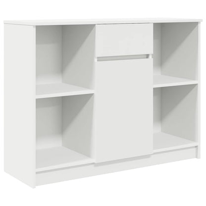 Sideboard with Drawer White 101x35x76 cm Engineered Wood
