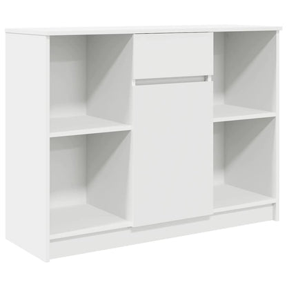 Sideboard with Drawer White 101x35x76 cm Engineered Wood