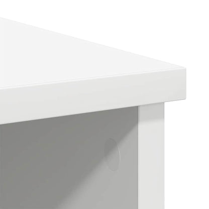 Sideboard with Drawer White 101x35x76 cm Engineered Wood