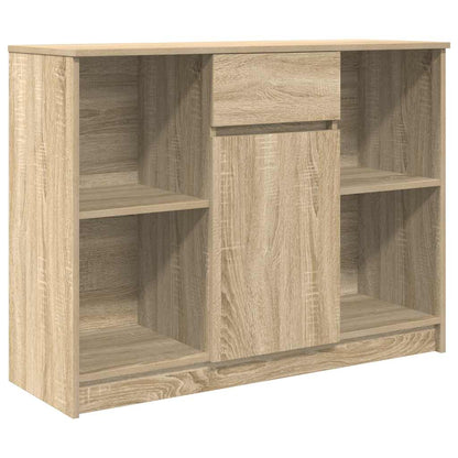 Sideboard with Drawer Sonoma Oak 101x35x76 cm Engineered Wood
