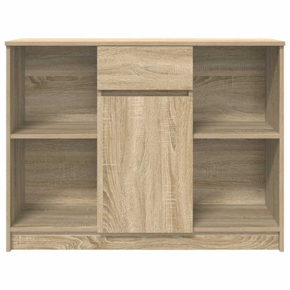 Sideboard with Drawer Sonoma Oak 101x35x76 cm Engineered Wood