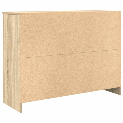 Sideboard with Drawer Sonoma Oak 101x35x76 cm Engineered Wood