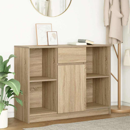 Sideboard with Drawer Sonoma Oak 101x35x76 cm Engineered Wood