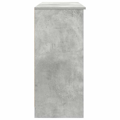Sideboard with Drawer Concrete Grey 101x35x76 cm Engineered Wood
