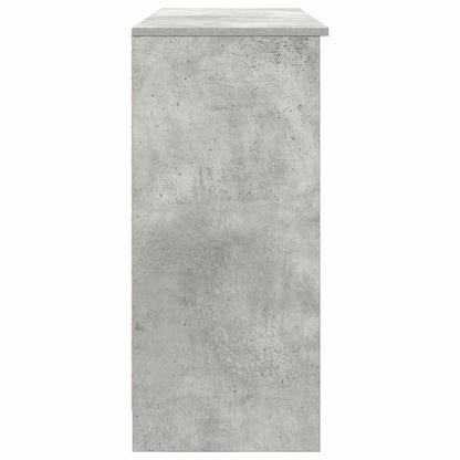 Sideboard with Drawer Concrete Grey 101x35x76cm Engineered Wood