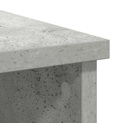 Sideboard with Drawer Concrete Grey 101x35x76 cm Engineered Wood