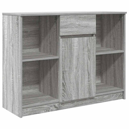 Sideboard with Drawer Grey Sonoma 101x35x76 cm Engineered Wood