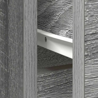 Sideboard with Drawer Grey Sonoma 101x35x76 cm Engineered Wood