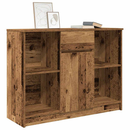 Sideboard with Drawer Old Wood 101x35x76 cm Engineered Wood