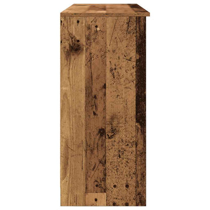 Sideboard with Drawer Old Wood 101x35x76 cm Engineered Wood