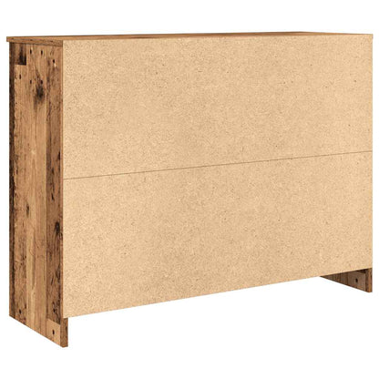 Sideboard with Drawer Old Wood 101x35x76 cm Engineered Wood