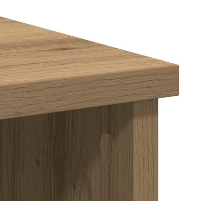 Sideboard with Drawer Artisan Oak 101x35x76 cm Engineered Wood